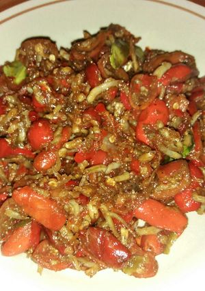 Foto resep Ikan teri kulit melinjo