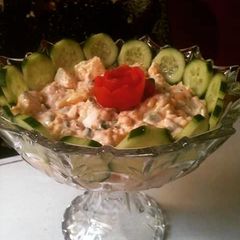 A picture of Spicy creamy potato salad.