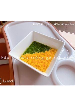 Hình của món Cháo hạt mix trứng gà 🍳 rau ngót.