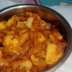 Aloo pyaaz ki sabzi A picture of Aloo pyaaz ki sabzi.