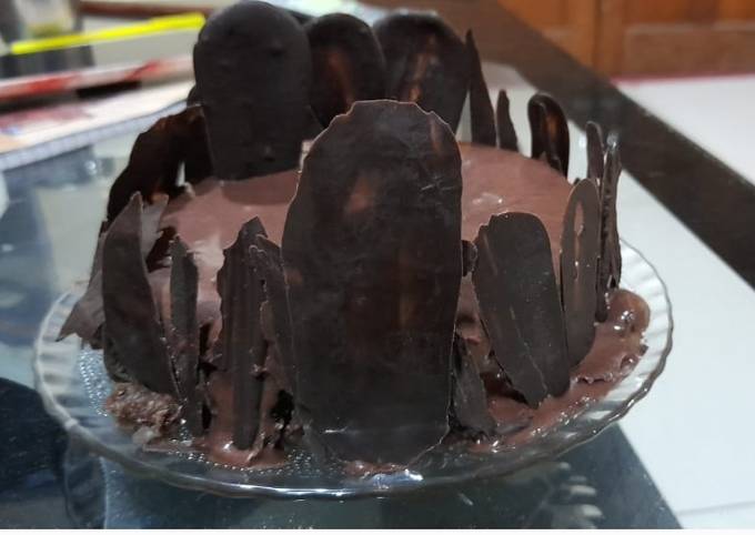 Recipe of Favorite Eggless Chocolate Blueberry cake