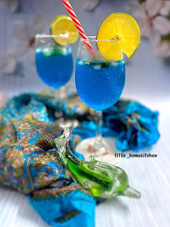 A picture of Blue Lagoon Mojito.