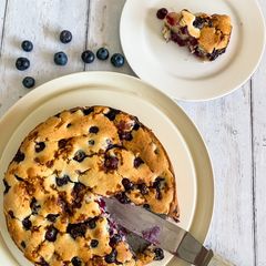 Breakfast Blueberry Cake A picture of Breakfast Blueberry Cake.