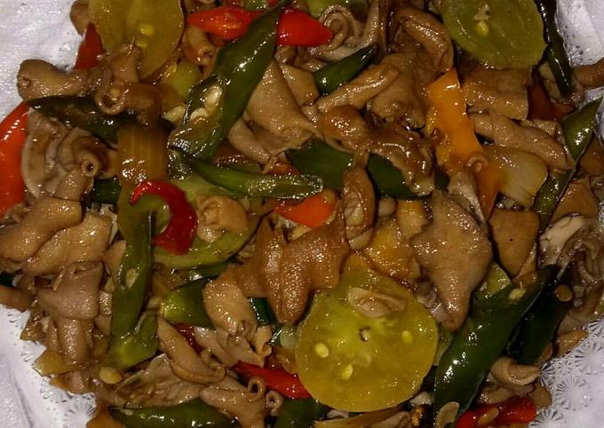 Resep Tumis usus ayam yang Menggugah Selera