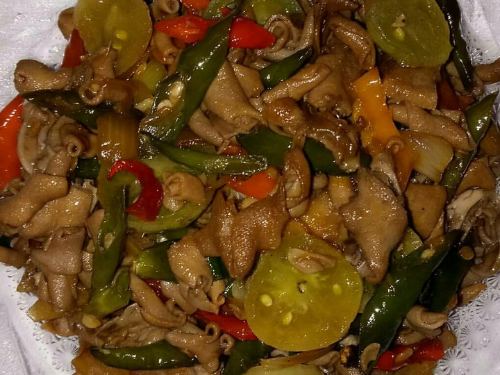 Resep Tumis usus ayam yang Menggugah Selera