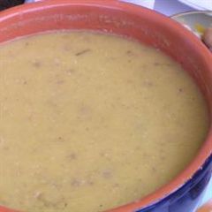 A picture of Brown lentil soup - shorbet adass.