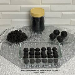 A picture of Black Gold Ladoos – The Power of Black Sesame.