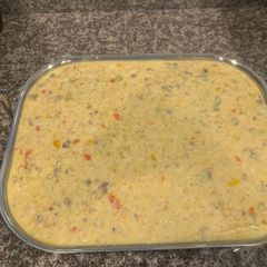 Crab and Sausage Cornbread Dressing A picture of Crab and Sausage Cornbread Dressing.