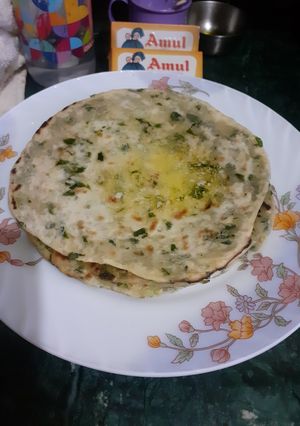 মেথি পরোটা(methi paratha recipe in Bengali) রেসিপির প্রধান ছবি