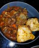 Beef vegitable stew with dombolo