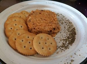 Una foto de Dip de "queso" picoso