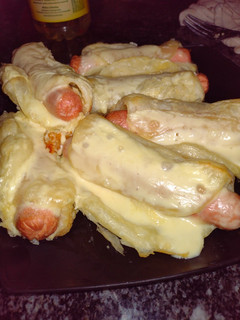 Una foto de Salchichitas con queso