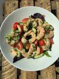 Quick prawn salad