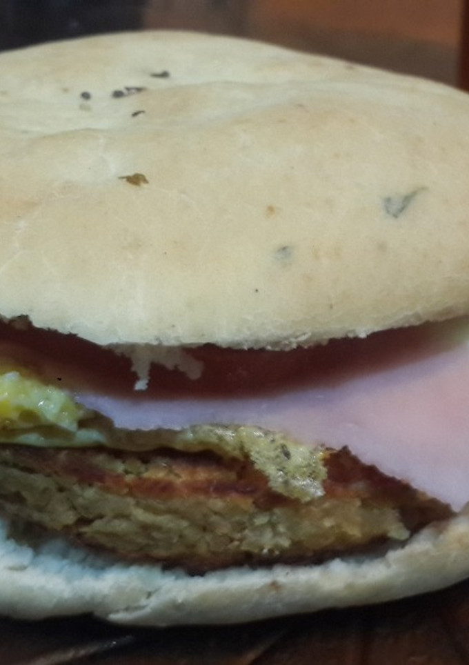 Una foto de Pan express para hamburguesa (sin levadura) 🍔