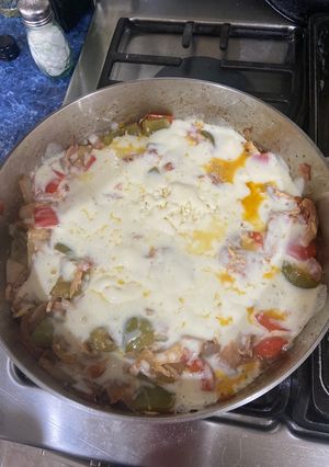 Una foto de Alambre de pollo con tocino