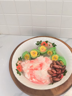Foto resep Es Pisang Ijo dengan Kacang Merah