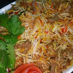 A picture of Bihari beef biryani.