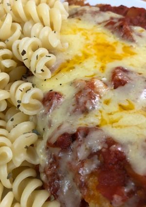 A picture of Baked Chicken Parmigiana.