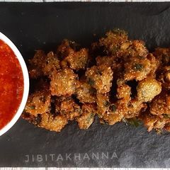 A picture of Methi Palak Mansoor Dal Pokoda.