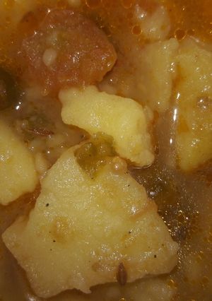 A picture of Vrat ke aloo ki sabzi.