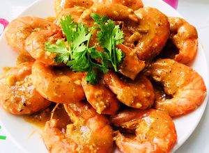 Hình của món Tôm Rim Sốt Phô Mai.