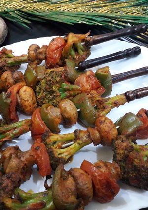 A picture of Rosted broccoli tikka.