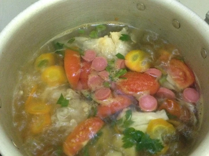 Langkah Mudah untuk Menyiapkan Resep Sup warna warni yang Bisa Manjain Lidah Anti Ribet, Lezat Sekali