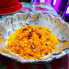 A picture of Zarda Pulao.