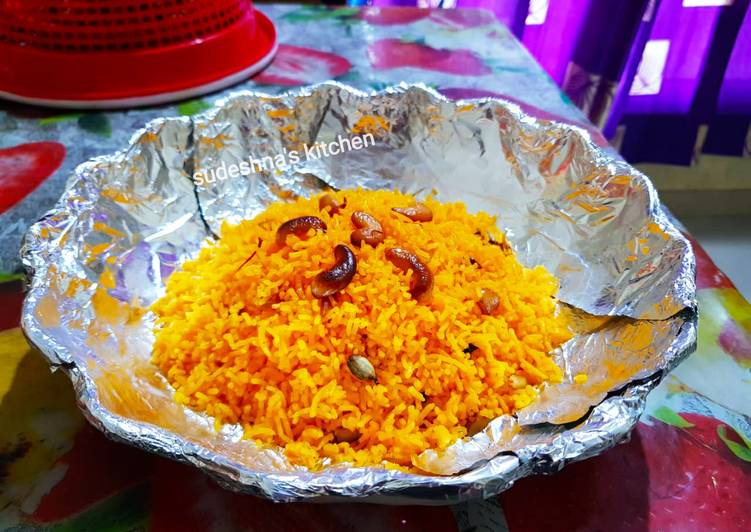 Recipe of Perfect Zarda Pulao