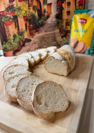Hagymás baguette gluténmentesen recept fotója