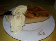 Una foto de pastel de manzana