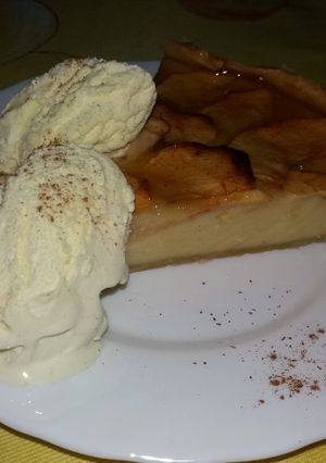 Una foto de Tarta de manzana tipo pastel