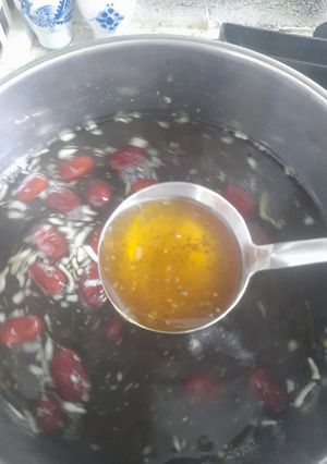 Hình của món Nước la hán rong chân vịt.