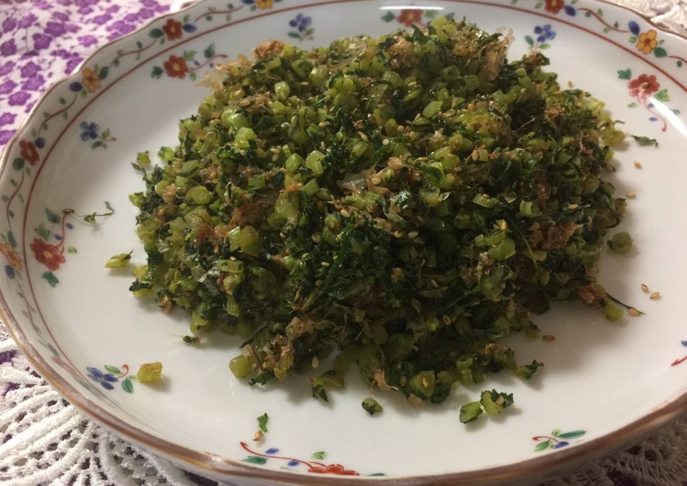 Japanese Daikon Radish Stalks Fry