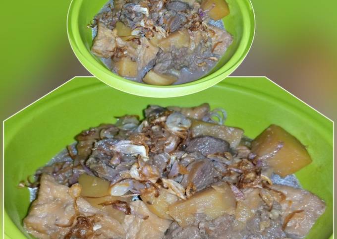 Semur Daging Kombinasi