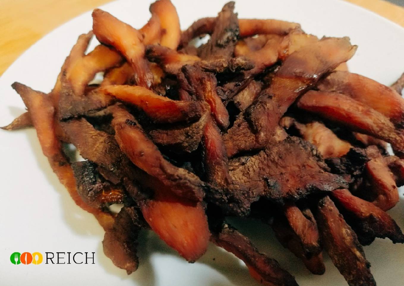 Snack de pollo seco