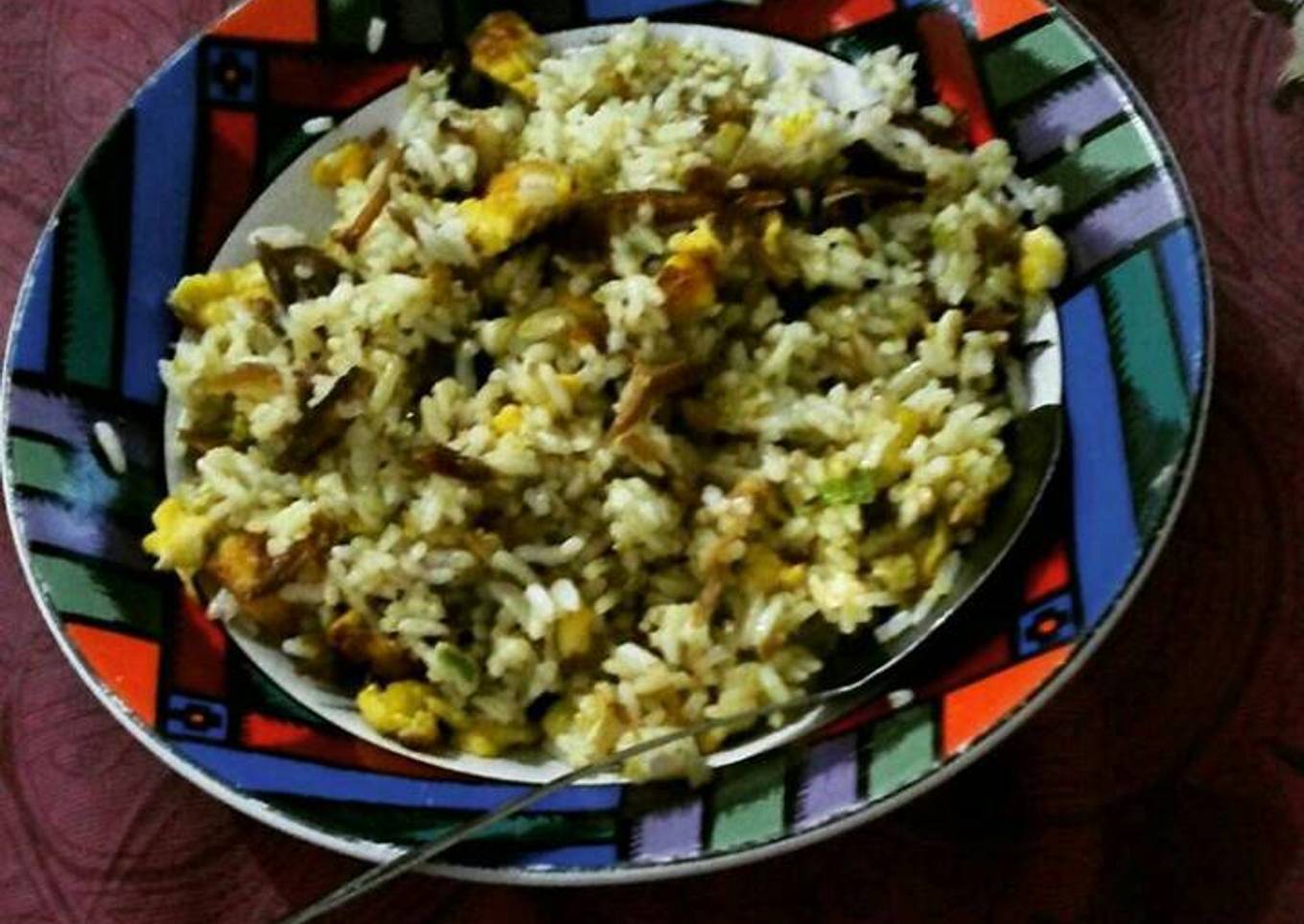 Nasi goreng bebek lombok ijo