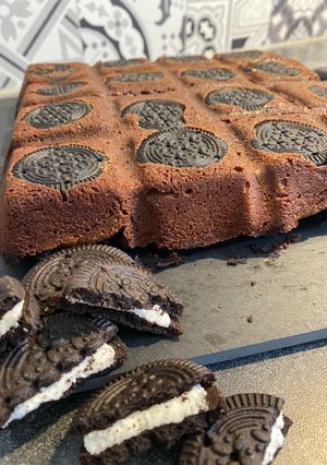 Une photo de Brownie aux oreos