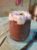 Chocolate en taza con malvaviscos