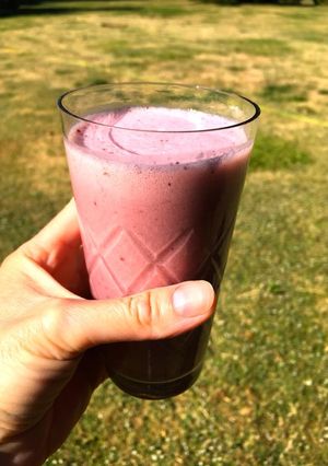 Una foto de #smoothie de #frutosrojos