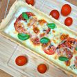 Tarte tomate mozzarella jambon cru