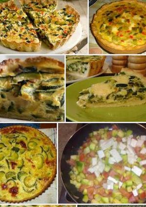 Una foto de Tarta de zapallitos verdes