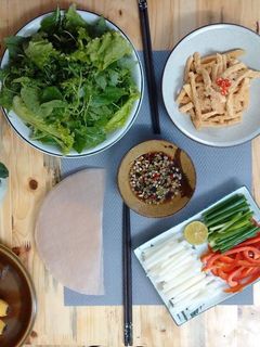 Hình của món Bì cuốn chay.