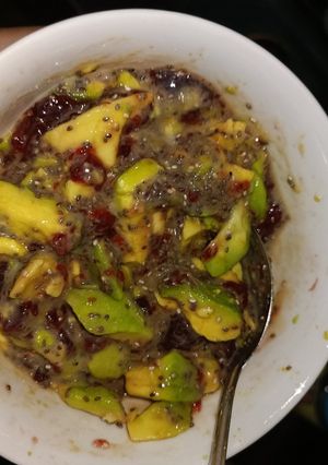 Foto resep Alpukat Strawberry Jam (menu diet)