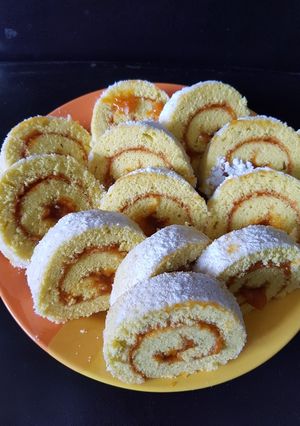 Piskótatekercs recept fotója