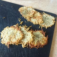 A picture of Parmesan crisps.