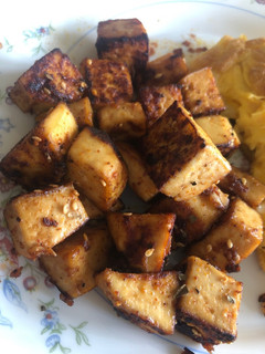 A picture of Pan-fried firm tofu.