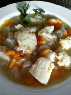 Una foto de Sopa de bacalao