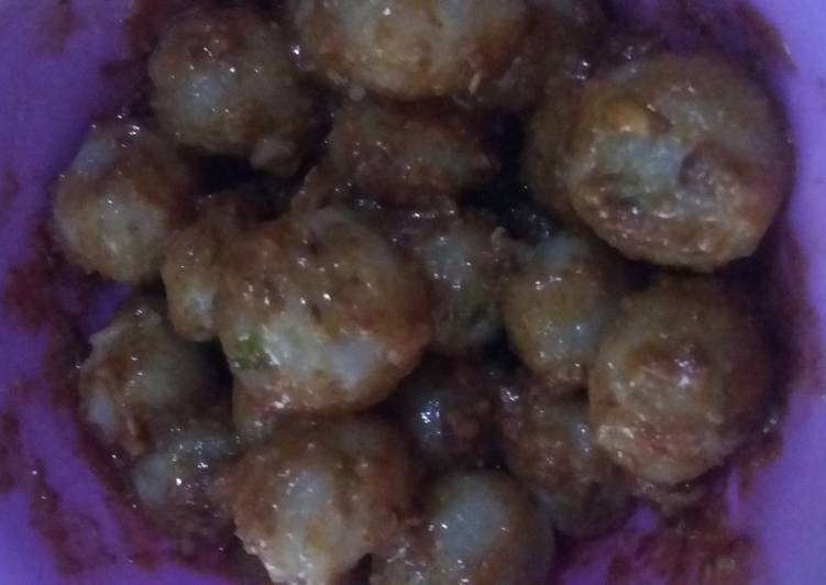 Bagaimana Menyiapkan Cilok sambal kacang yang Bikin Ngiler