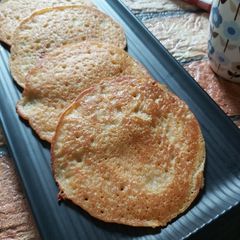 Eggless Oats & Atta Pancakes A picture of Eggless Oats & Atta Pancakes.